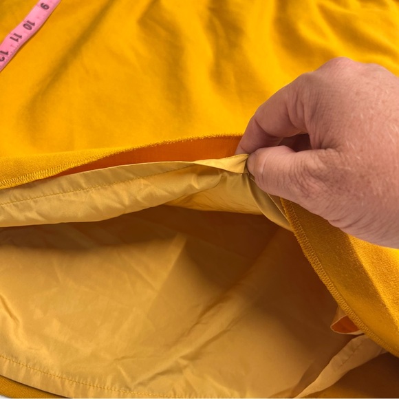 Imperfect J. Crew Factory Yellow skirt stretchy waist lined size 20 wool blend - Picture 9 of 14